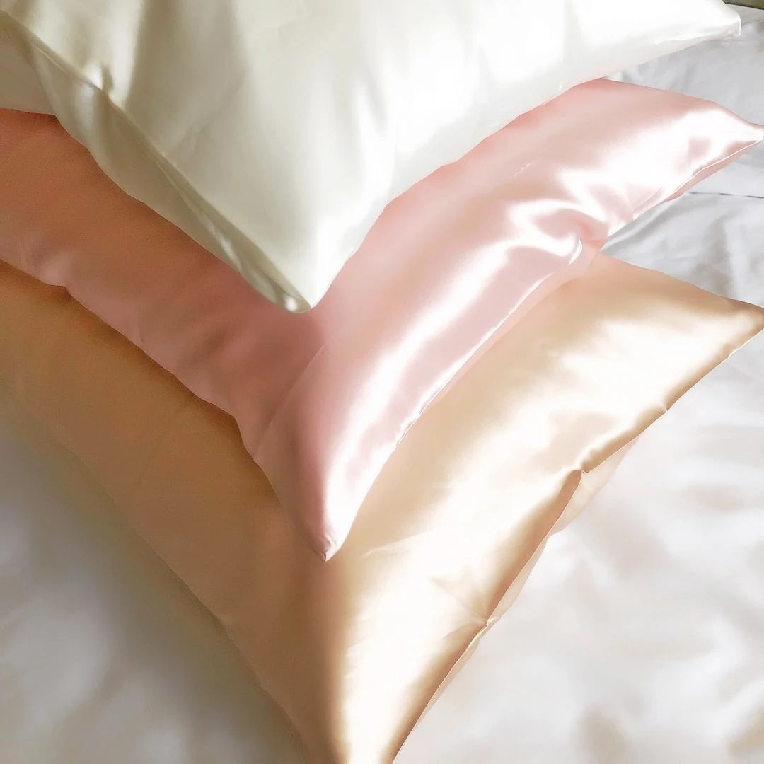 Oeko-Tex Certified 100% Pure Mulberry Silk Pillowcase Plain Style Customizable Colors & Logo Home Use 16-25mm Momme
