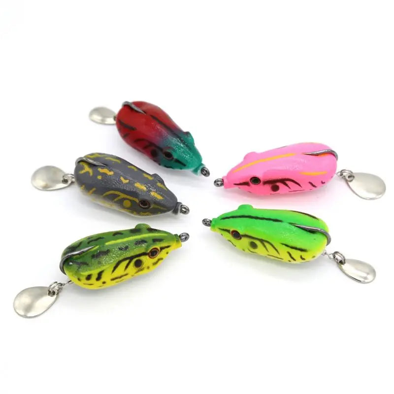 Top Right SFM002 14g 5.5cm Soft Mouse Lure Topwater Lure Artificial Freshwater Silicone Soft Mouse Bait Fishing Lure