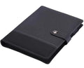 Customized Promotional A5 PU Leather Loose Leaf Paper Notebook Journal Planner Diary with Power Bank for Christmas Business Gift