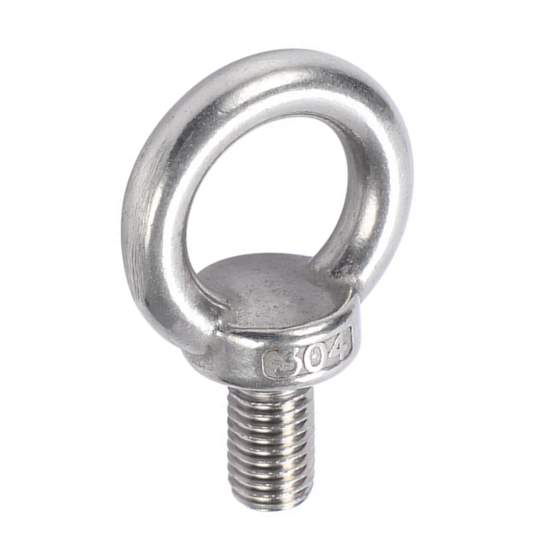 M3-M36 Stainless Steel 304 Plain Finish Lifting Eye Bolt DIN 580