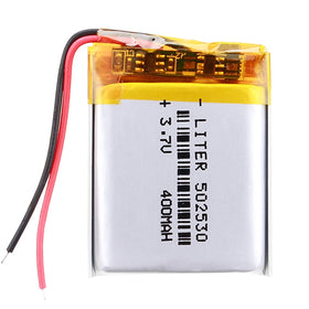 Approved Li-polymer Rechargeable Battery 502530 3.7v 400mah for Bike Light