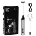 Kitchen Powerful Rechargeable Milk Frother Handheld Foam Maker for Lattes - Travel Electric Whisk Drink Mixer