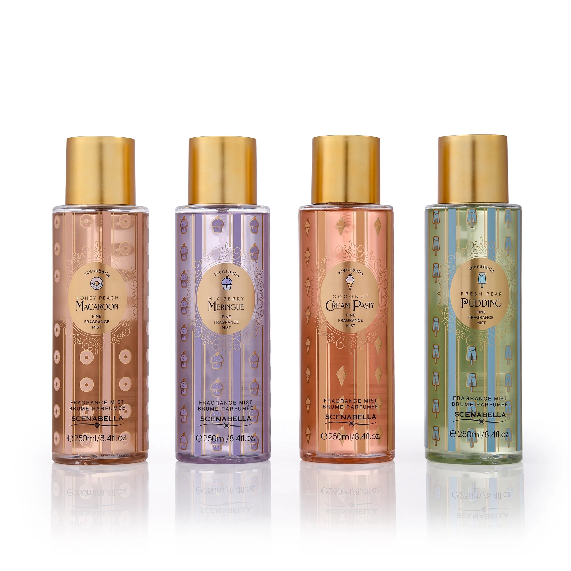 250ML Floral Scent Original Perfume Maker Scenabella Secret Body Mist Splash Body Fine Fragrance Private Label Costum Logo