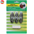 Prodigy HS09E Silver ABS Plastic Pants Hangers Heavy Duty Hooked Cloth Hanger for Bathroom Wall Door Towel Storage Factory Price
