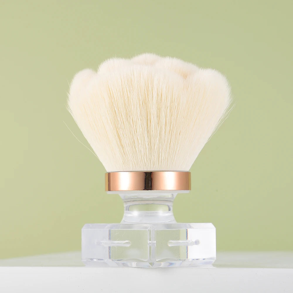 V-P-4r Luxury Design Big Makeup Brushes Custom logo Vegan Portable Cute clear Crystal Travel Diamond Powder Brushes