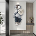 Creative Nordic 3D Modern Iron Wall Clock Abstract Home Decor for Kids Single Face Needle Display for Living Room