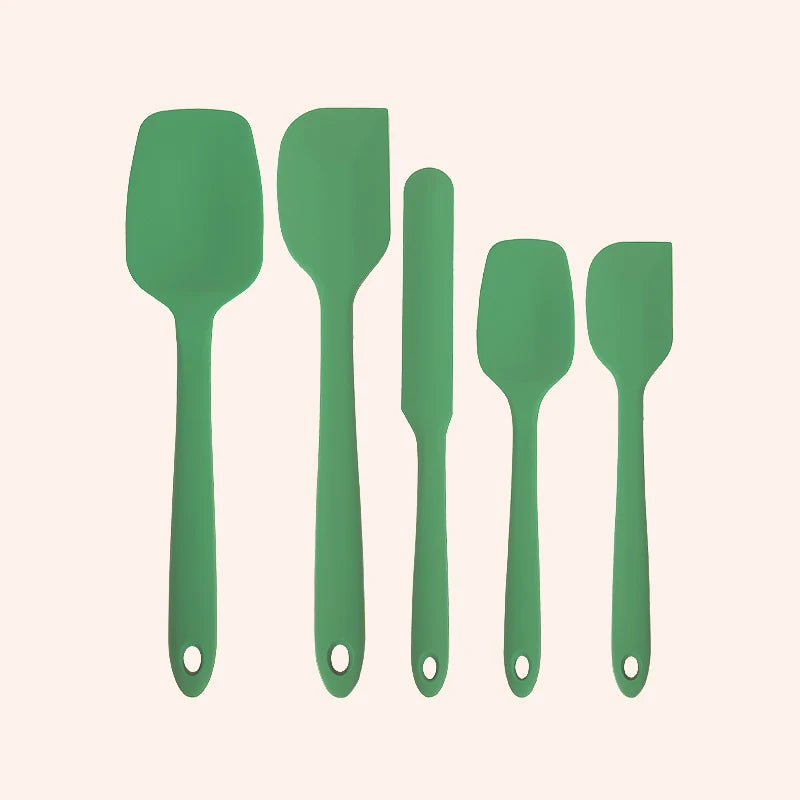 4-Piece Silicone Spatula Set - 600F Heat Resistant Non Stick  Kitchen Scraper Spatulas for Cooking Baking