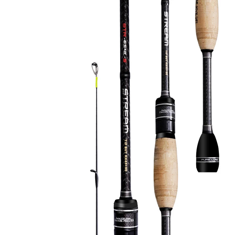 PURE LURE 4 Section Portable Ultra Light Bass Fishing Rod