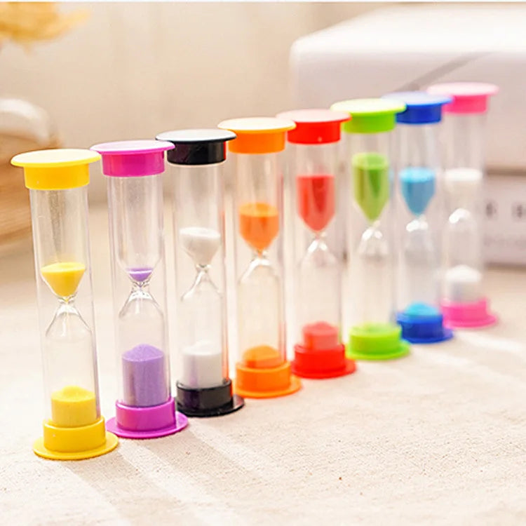 0.5/1/3/5/10 Minutes Plastic Glass Hourglass Sand Clock Timer Tool