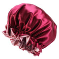 Fashionable extra Large Bonnets Long Bonnet With Buttons for Braids Silk Extended Satin Bonnet