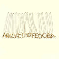 Jachon New Metal Personality Gold 26 English Alphabet Pendant Necklace Fashion Personalized Necklace