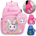 Cute Cartoon Design 2 in 1 School Bag Kids Backpack for Boys and Girls 3 to 6 Years Kindergarten Backpack School Bags