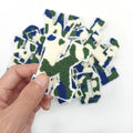 Spot 26 Letters 7cm Height Camouflage Chenille Embroidery Iron on Letter Patches