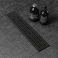 24 Inch Linear Shower Drain with Drain Base Rectangle Floor Drain with Adjustable Feet and Flange Accessories CUPC Certified