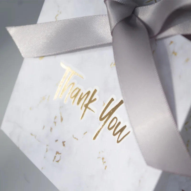 Yiwu Suppliers Chinese Manufacturers Folding Cheap Empty Wedding Favors Souvenir Shape Marbling Candy Sweets Paper Box Wholesale