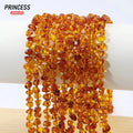 A+ Natural Baltic Sea Golden Amber Beads 6mm Loose Gem Stone Beads for Jewelry Making Bracelet DIY