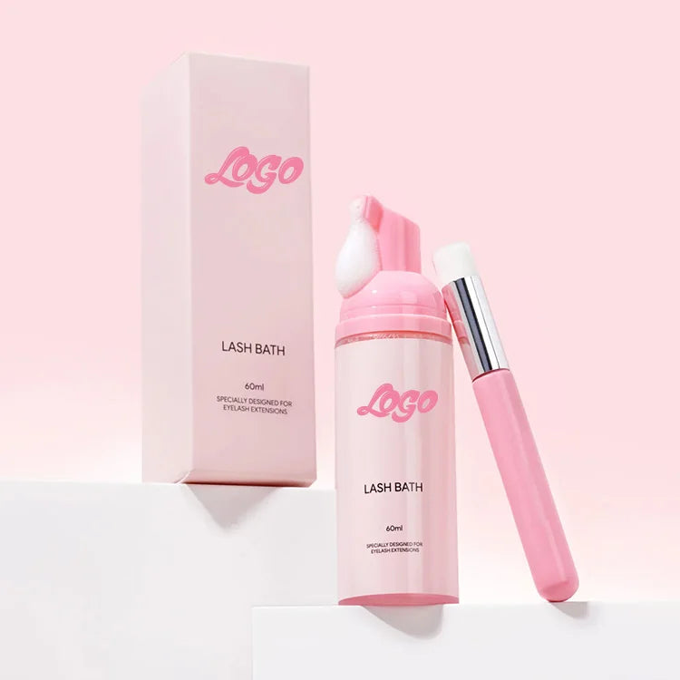 Natural Cruelty Free Oil Free Gentle Cleansing Eyelash Foam Lash Shampoo Cleanser Private Label for Individual Lashshampoo