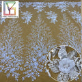 Quality French White Sequin Fabric Bridal Embroidery Beaded Lace African Women Wedding Dress Lace Fabric
