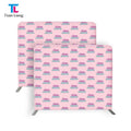 10ft X 8ft Marble Pillow Cover Backdrop Stand with Tension Fabric Trade Show Photo Booth Display Equipment