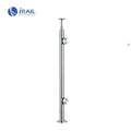 Stainless Steel Railing Post 304 316 Outdoor Balcony Staircase Glass Balustrade Pillar Wall Mounted Stanchion Fitting