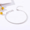 Wholesale Price Diamond Tennis Chain Fashion Sterling Silver Crystal Clear Cz Tennis Bracelet S925