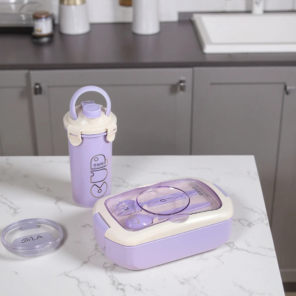 Bento Lunch Box for Kids Lunch Container Leak-proof Kids Adults Teens School Upgrade Lunch Containers With Bottle