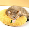 New Teddy Fleece Pet Half Moon Shaped Pillow Cat Pillow Tread Milk Deep Sleep U-shaped Portable and Skin Friendly Pillow