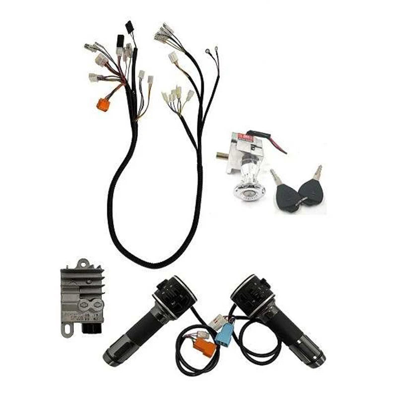 Vehicle Wiring Harness Suitable for Fardriver Controller for Plug and Play System with Ignition DC 72V to 12V Converter