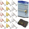 Custom Blades Bell Shape Metal Spoon Spinner Bait Fishing Spinner Lures With Treble Hooks