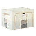 Home Oxford Fabric Steel Frame Clothes Storage Box Foldable Packing Moving Quilt Pant Jake Wardrobe Winter Clothes Organizer Bag