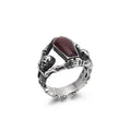 Gothic Punk Jewelry Stainless Steel Coffin Vampire Skull Rings Men