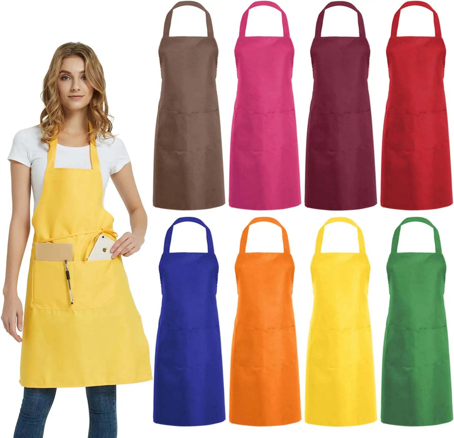 Nonwoven Aprons DIY Graffiti for Artists Chef Apron Cooking Food Custom Logo With Anti-Fouling Feature Kitchen Aprons