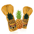 Delaware Pineapple Driver Golf Headcover Waterproof Magnetic Closure Golf Club Head Cover Golf Accessories Gift