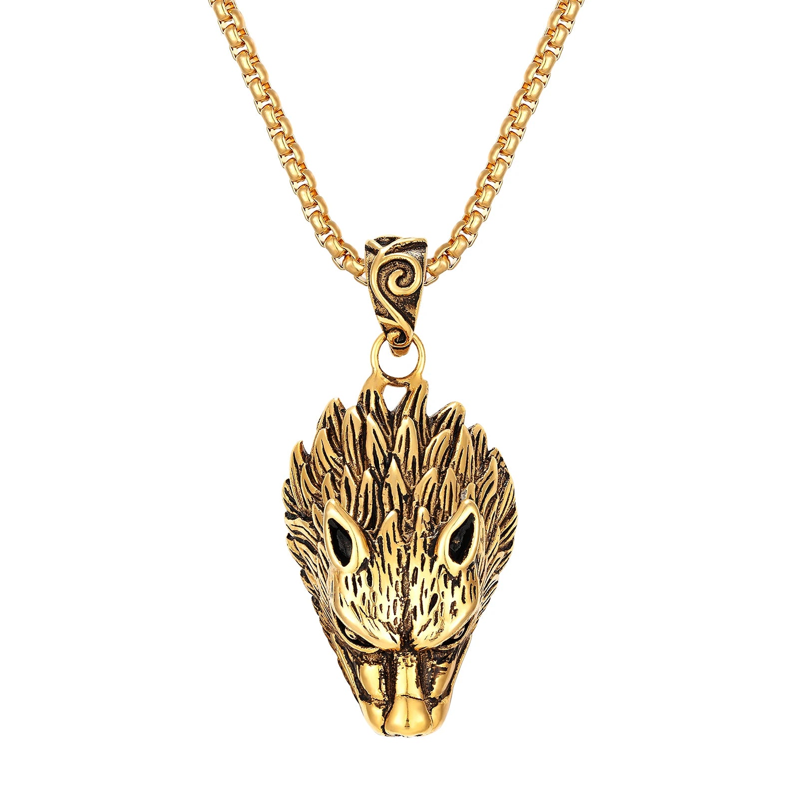 Fine Man Jewelry Supplier Gold Pendant Stainless Steel Silver Link Chain Man Necklace