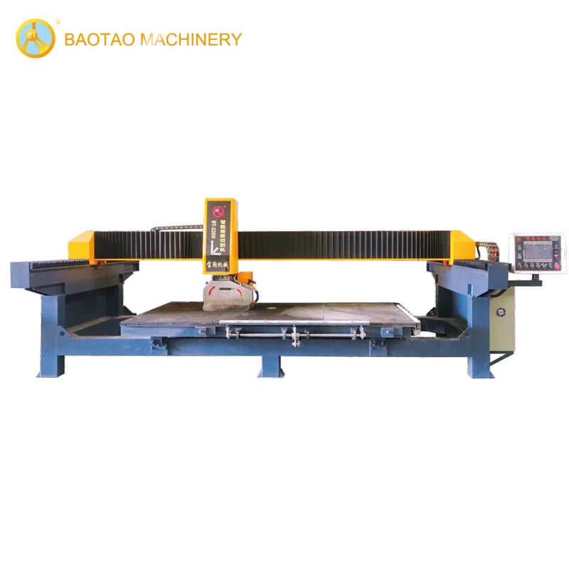 Kitchen Countertop Granit and Marble Slab Sink Hole Cutting Intelligent 3Axis CNC Stone Cutting Bridge Saw Machine