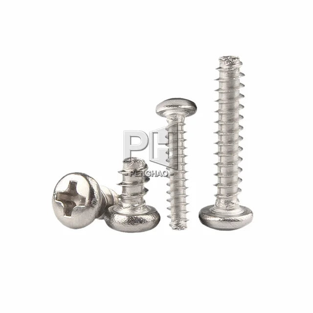 Flat Tail Cross Flat Mouth Round Head Self-tapping Screw PB1.4-PB3.5 Specifications