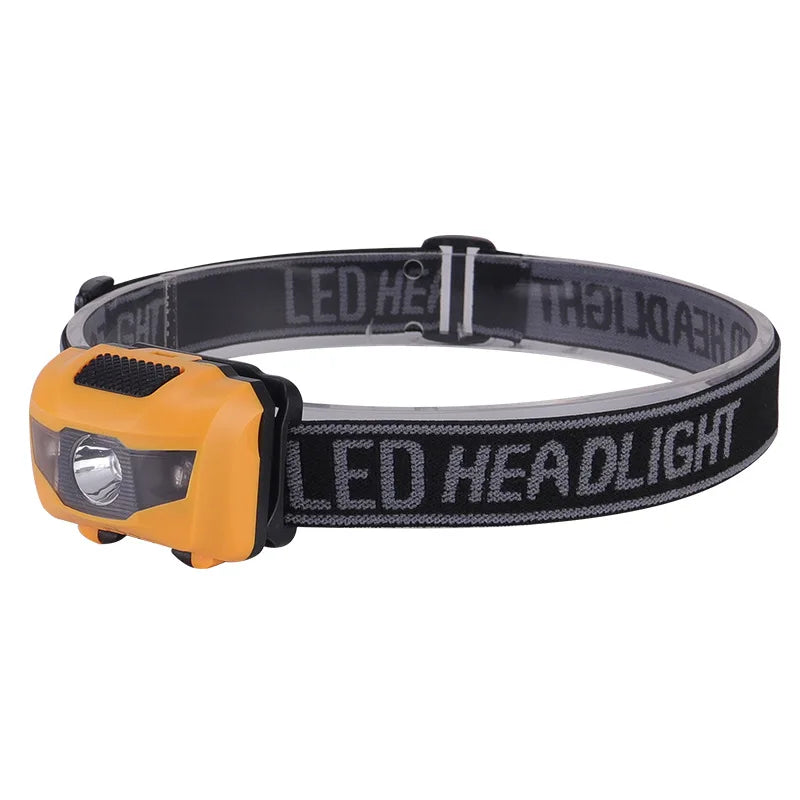 3W LED Headlamp Lightweight Outdoor Headlamp for Running Fishing Camping Waterproof Headlight with Adjustable Elastic Straps