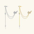 FUAMAY 2026 New Aretes De Plata 925 De Estrella Star Chain Ear Earring Cuffs with Five Star Cuff Earring Ear Cuff Dangle Star
