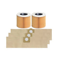 For Karcher MV3/WV3/WV4 WD Series Accessory HEPA Material Manual Vacuum Cleaner Dust Bag and Air Dust Filters Replacement