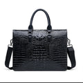 Custom Black Premium 16 Inch Messenger Stylish PU Waterproof Laptop Bag for Work Men