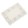 200pcs 6.5*9cm Rectangle Paper Doilies Paper Lace Doilies Lace Doilies Paper Decorative Paper Mats Paper Lace Mats greaseproof