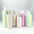 380ml Biodegradable Wheat Straw Screw Cap Screen Printed Refillable Eco-Friendly Body Wash Lotion Shampoo False Eyelashes