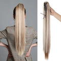 Women's Long Straight Claw Clip Synthetic Ponytail Hair Extension Heat Resistant Fiber for Daily & Party Use for Daily Party Use
