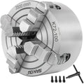 K72-100 4" Reversible Jaw Independent Chuck Lathe Chuck Scroll Lathe Machine Tools Wood Turning Cast Iron