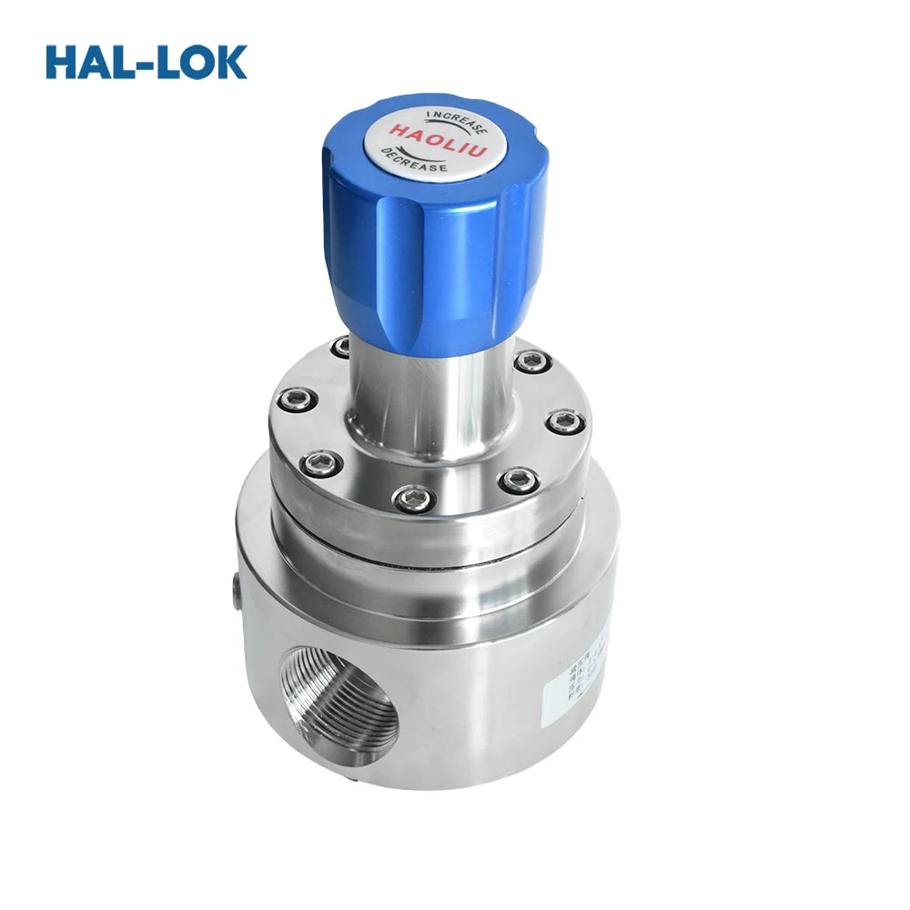 SS316L Pneumatic Low-Pressure High Flow Gas Pressure Regulator Diaphragm Structure Industrial Use