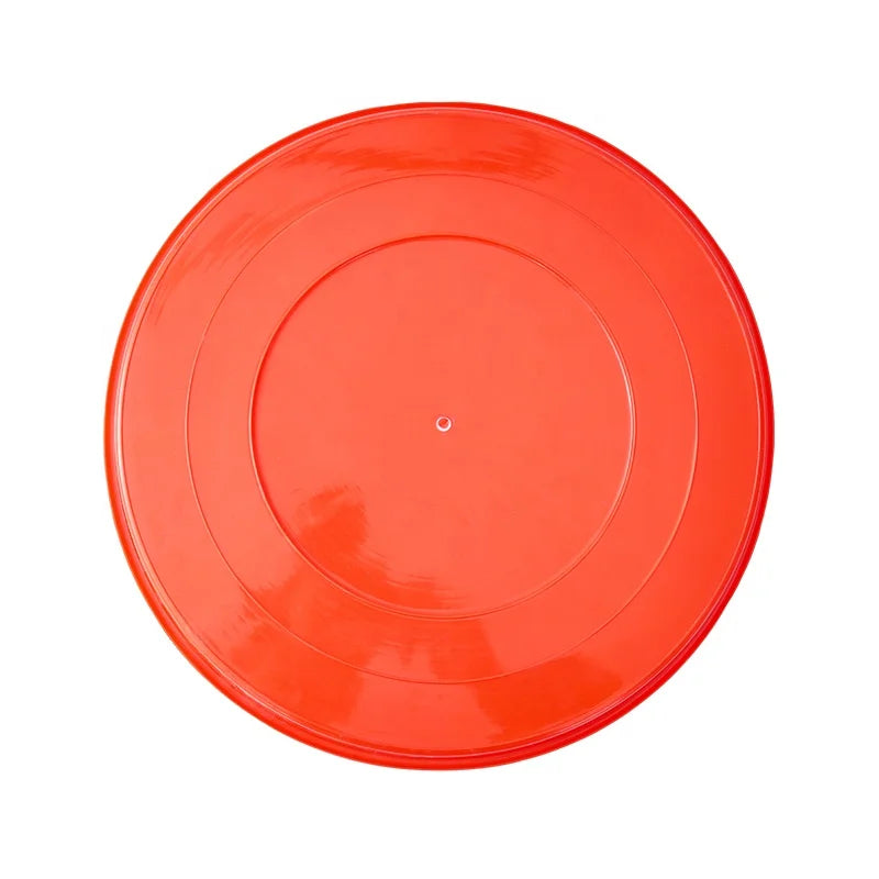 Round 30CM Plastic Food Plates Set Chick Feeder Pan