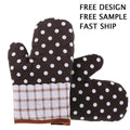 Custom Logo Thickened Heat-resistant Gloves Oven Baking Gloves Microwave Gloves Kitchen Heat-resistant Gloves