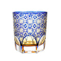 Handmade Crystal Glass Japanese Cup Hand Cut Whisky Cup Gift Package Amber Glass Blue Cup Drinking Glass MegaBDM