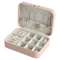 Wholesale Luxury Custom Small Jewelry Box With Logo Travel PU Leather Necklace Earring Ring Organizer Jewellery Case Gift Case