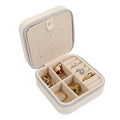 Custom Logo Mini Travel Jewelry Box Portable Ring Zipper Velvet Storage Case Small Jewellery Packaging Necklace Customizable